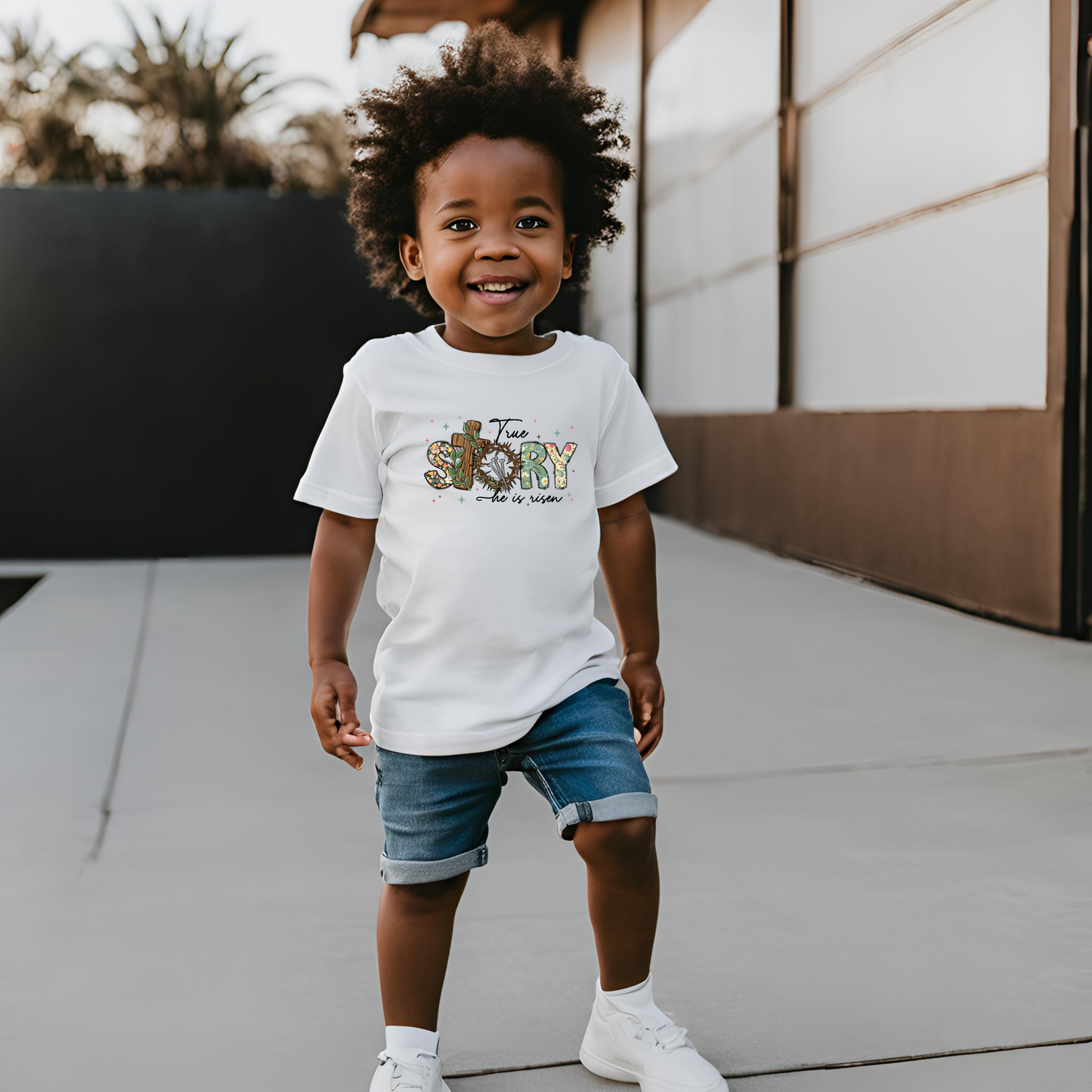 True Story He Is Risen Tee – Easter Christian T-Shirt for Kids & Adults