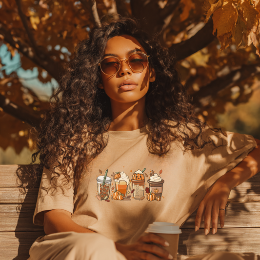 Fall Drinks Graphic Tee