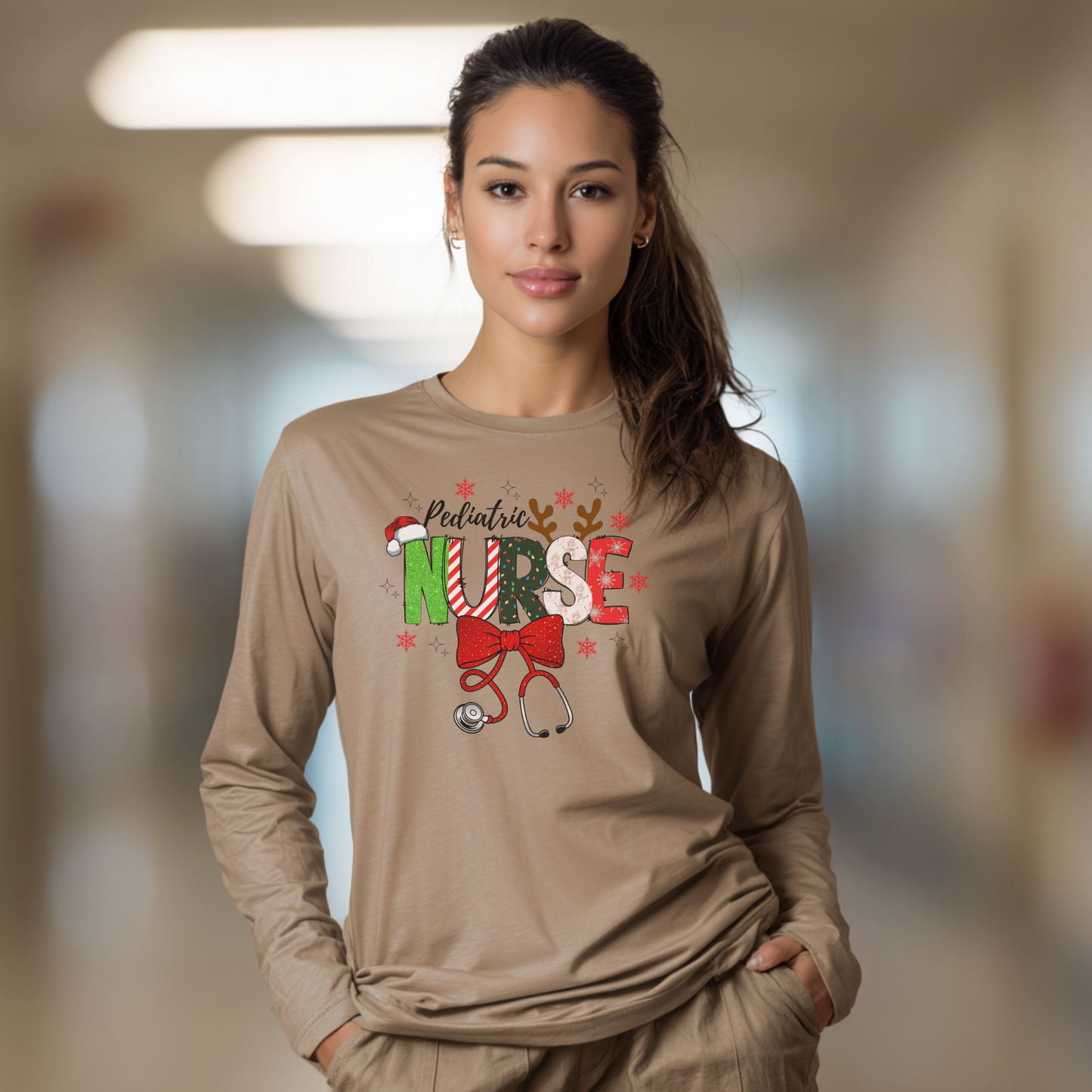 Christmas 2025 Nurse Shirt
Holiday Nursing Apparel 
Pediatric Nurse Christmas Shirt