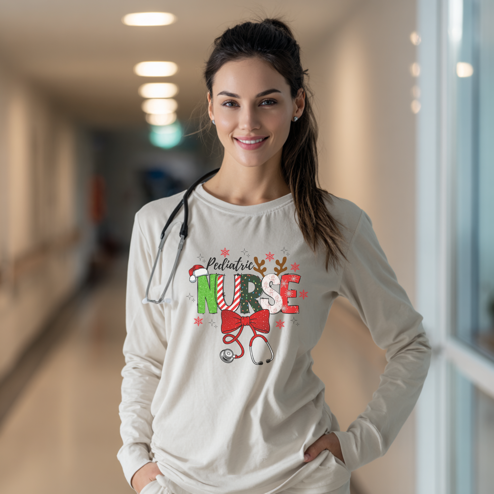 Christmas 2025 Nurse Shirt
Holiday Nursing Apparel 
Pediatric Nurse Christmas Shirt