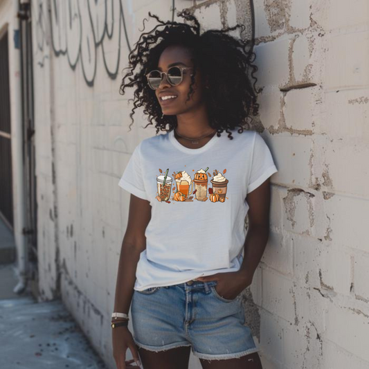 Fall Drinks Graphic Tee