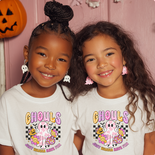Ghouls Just Wanna Have Fun-Kids Halloween T-Shirt